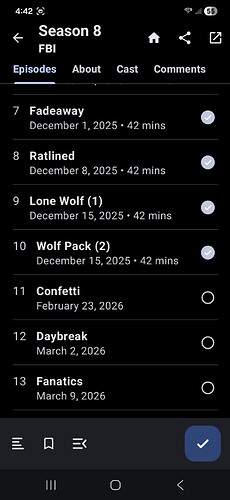 Shows with No Uwatched Episodes in Progress List #4