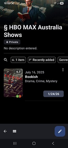 Bad Personal List Item Count - Screen 4