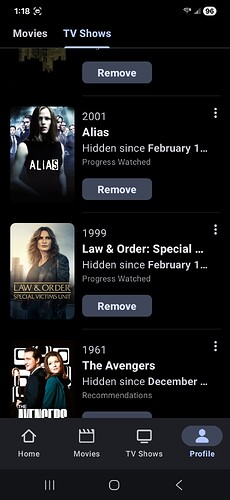 Hidden Show in Upcoming List Screen #2